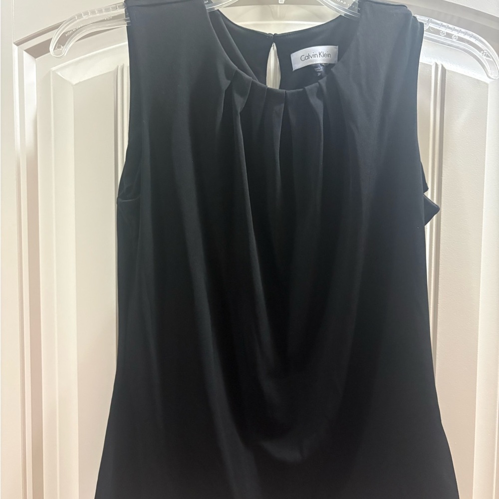 Calvin Klein Black Keyhole Top